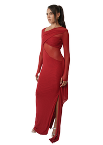 Kajol Maxi Dress - Red