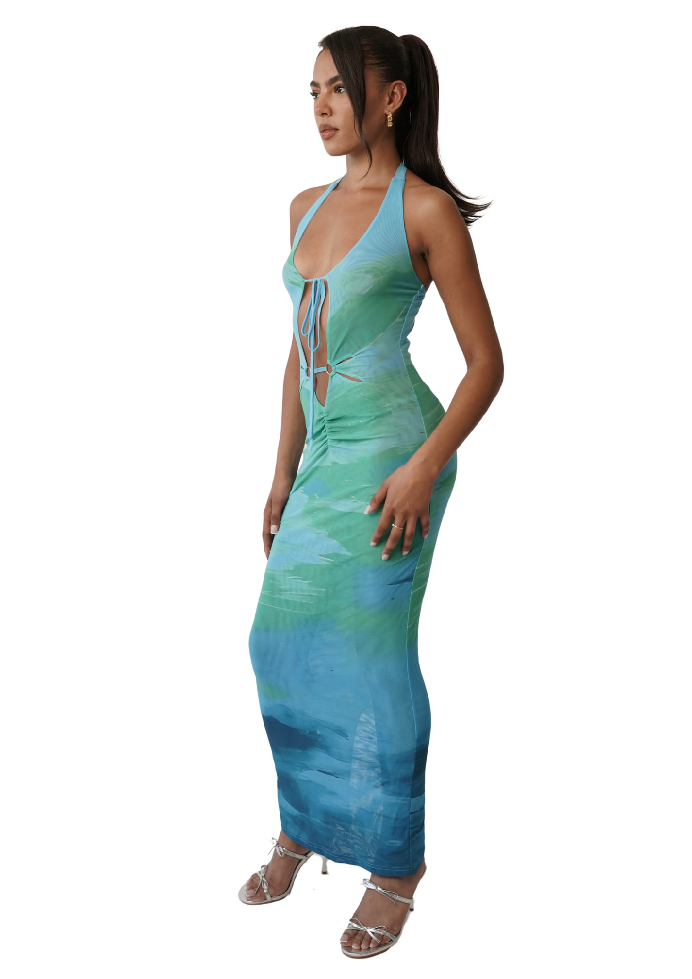 Aaliyah Midaxi Dress - Blue