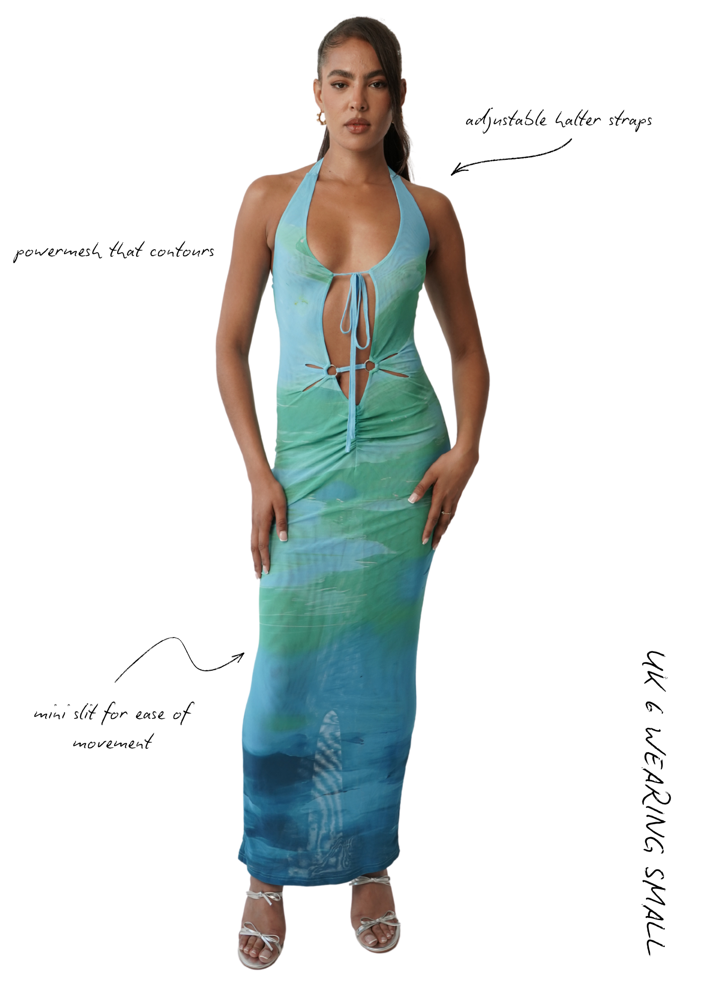 Aaliyah Midaxi Dress - Blue
