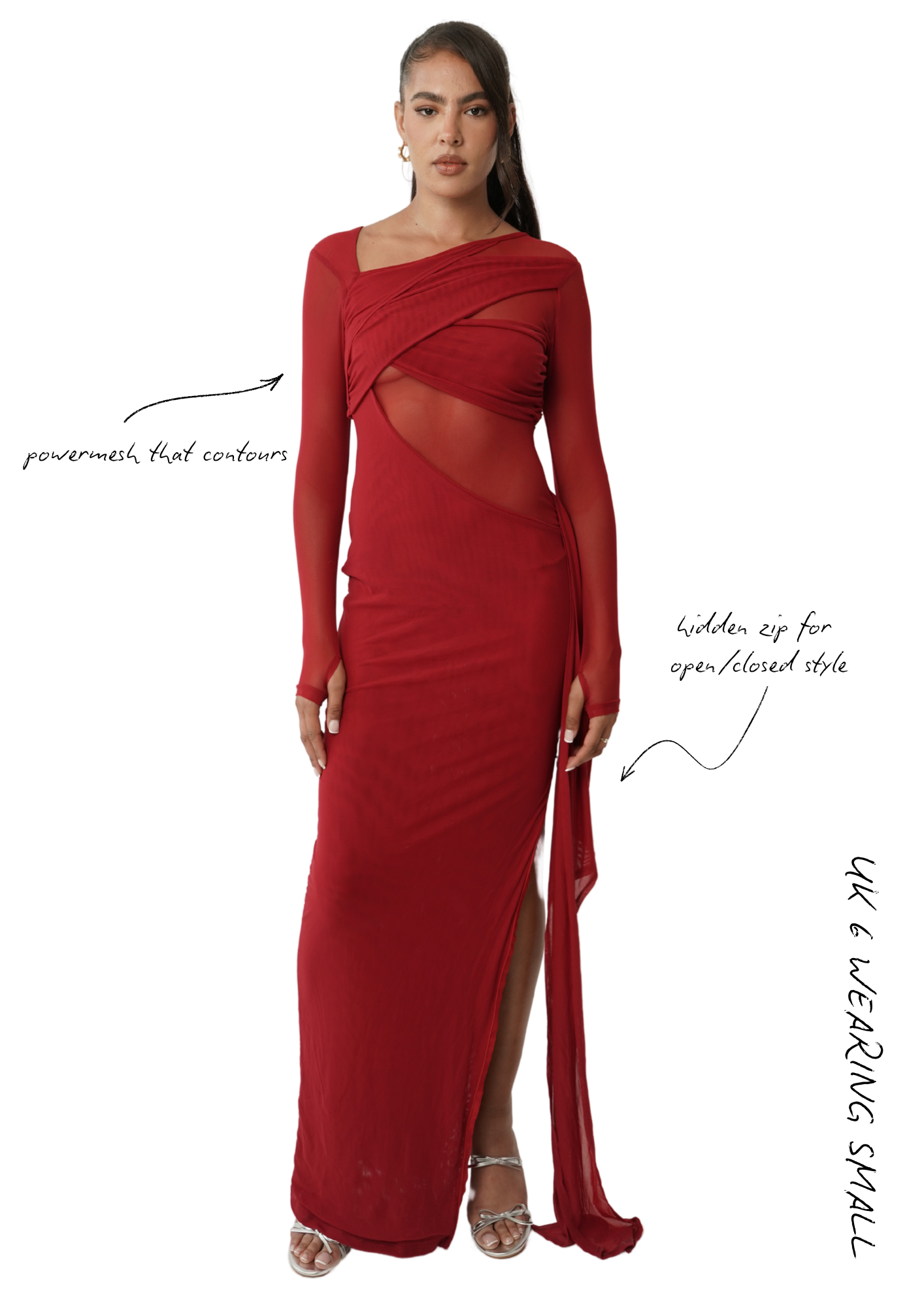 Kajol Maxi Dress - Red