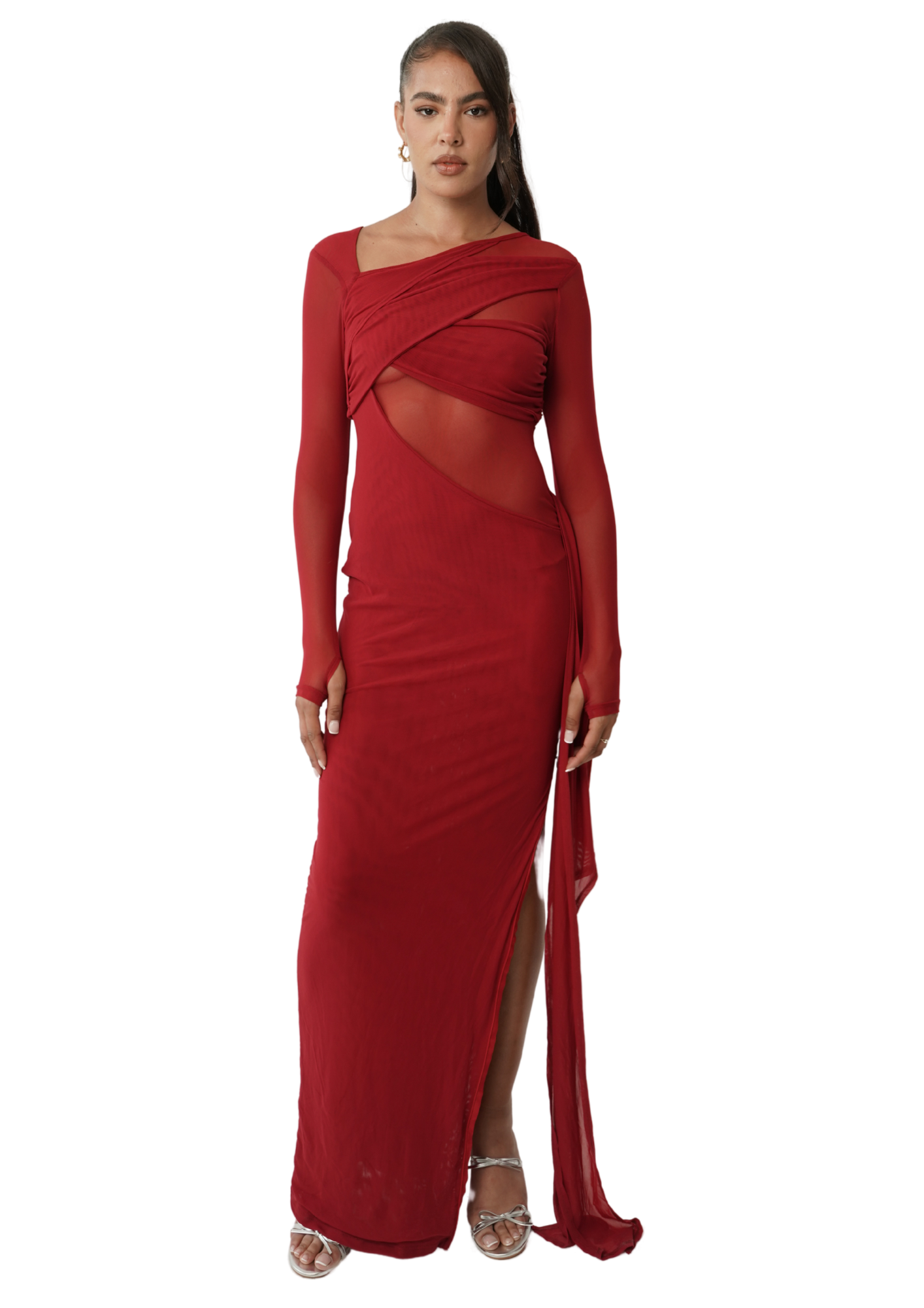 Kajol Maxi Dress - Red