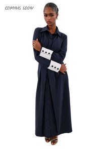 Habiba Pinstripe Maxi